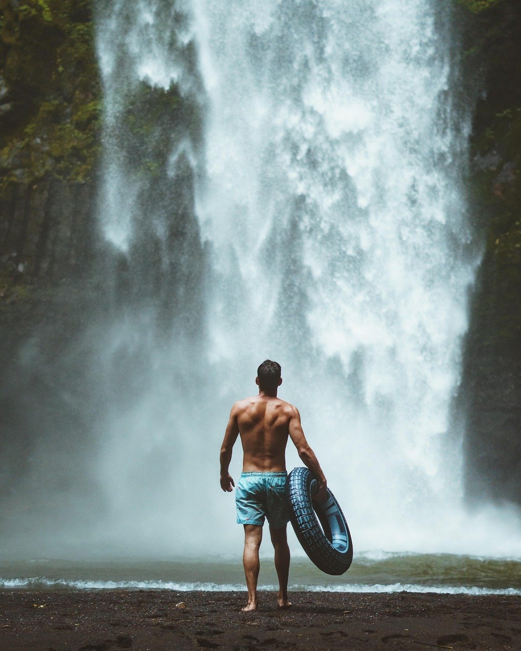 water, waterfall, outdoors, adult, recreation, splash, wet, people, man, active, summer, travel, bali, indonesia, vacation, lifestyle, adventure, holiday, nature, tourism, young, activity, tourist, trip, traveler, leisure, swimming, bathing, fun, person, tumblr wallpaper, iphone wallpaper